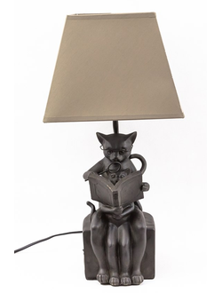 Настольная лампа "Коты, читающие книгу"
