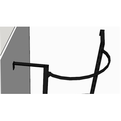 Внешняя чёрная дуга для торговых стоек и модульных систем