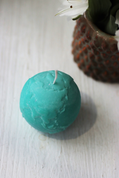 Свеча "Мир" Бирюза