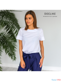 Брюки-бананы DOCLIKE DL216 Ниагара синие