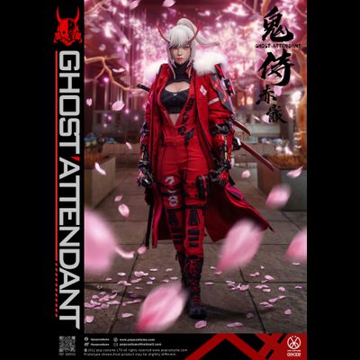 ПРЕДЗАКАЗ - Девушка-киборг (в красном) - Коллекционная фигурка 1/6 Ghost Attendant Red Remains (GS-002) - POPCOSTUME  ?ЦЕНА: 31900 РУБ.?