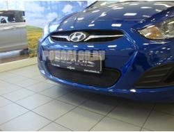 Защита радиатора Hyundai Solaris 2011-2014 black