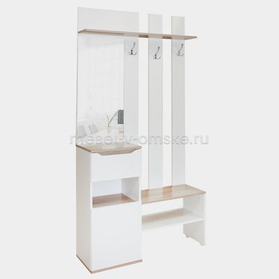 ШМ044 Вешалка с зеркалом. Размер: 1000х2000х355