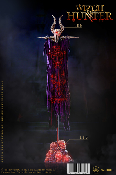 Шаманское знамя Смерти - КОЛЛЕКЦИОННАЯ ДИОРАМА 1/6 Bloody Shaman Aphaia Dead flag (WH003) - POPTOYS