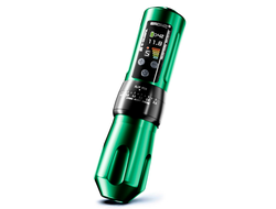 Беспроводная тату машинка BRONC X2 Adjustable Stroke 11 Options Green