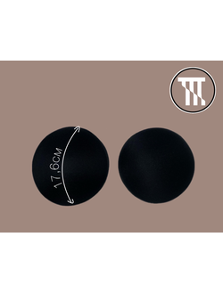 Чашечки круглые, цв. Черный, р-р L