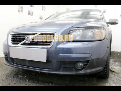 Защита радиатора Volvo C30 2006-2010 black PREMIUM