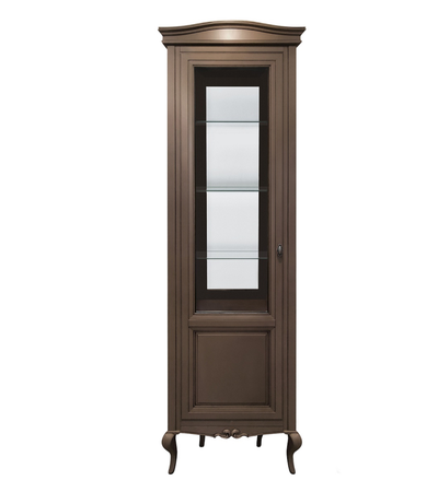 ВИТРИНА TIMBER ПОРТОФИНО (L66ХP44ХH222) ОДНОДВЕРНАЯ ЛЕВАЯ  Т-501L/CRSH