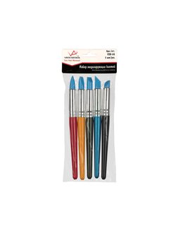 VISTA-ARTISTA набор силиконовых моделирующих кистей 19 см 5 шт