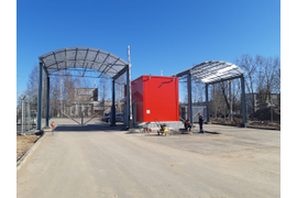  Новгородская обл., пос.Чечуллино. Строительство КПП и здания АТП(терминал "Пятерочка"). Работы: фундамент, монаж металлоконструкций, монтаж сэндвич-панелей.