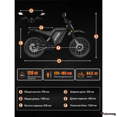 Электропитбайк HITWAY MTC15