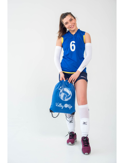 Рюкзак синий "Мяч рисованный"