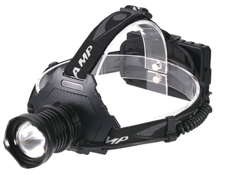 Фонарь налобный LED HT-672-P90, 3 аккум.