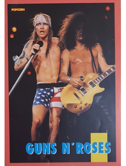 Guns N Roses Музыкальные открытки, Original Music Card, винтажные почтовые  открытки, Intpressshop