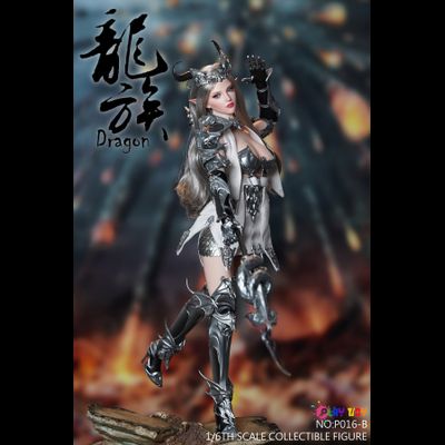 ПРЕДЗАКАЗ - Эльфийка-воин в серебряном - КОЛЛЕКЦИОННАЯ ФИГУРКА 1/6 Dragon Elves silver (P016B) - PLAY TOY ?ЦЕНА: 26700 РУБ?
