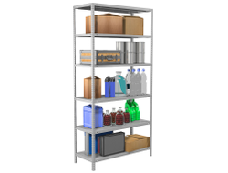 Стеллаж металлический MS Standart 220/100x40/6