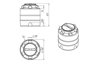 Емкость 100 литров серия ЭВЛ-Т