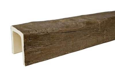 Декоративная балка из полиуретана Country Decor (UNIX) рубленая Б4 (230х205) олива