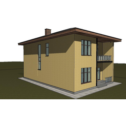 Двухэтажный дом с четырьмя спальнями 191м² (S83)