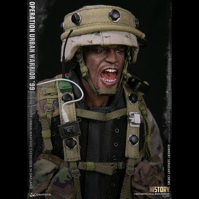 Американский морпех - сержант Крюс - ФИГУРКА 1/6 scale Operation Urban Warrior ‘99 - Marine Corps urban warfare exercises in Oakland “Gunnery sergeant Crews” (78080) - DAMTOYS