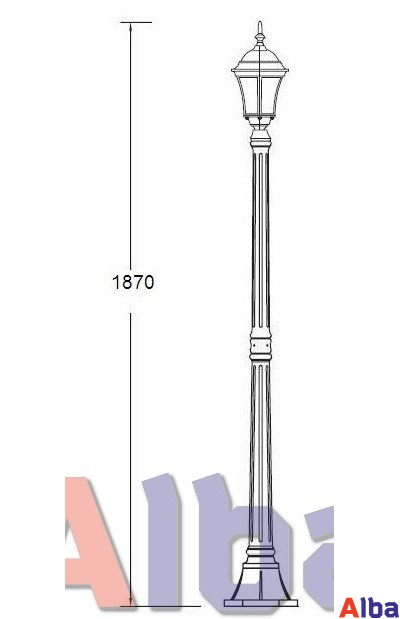 Садово парковый светильник Astoria 1s 308