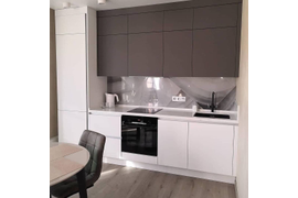 Кухня прямая, 2800мм. Материал фасадов МДФ. Срок изготовления от 30 рабочих дней. Цена на момент изготовления 112000 руб.