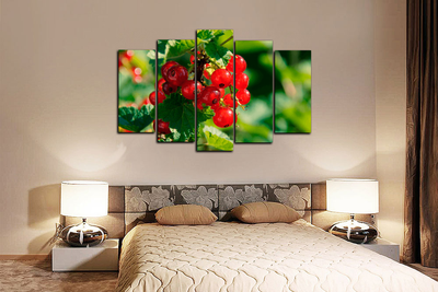 Модульная картина "Вкусная ягода"