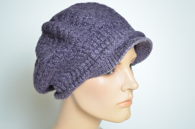 Кепка берет Vizio 4122 B W сиреневая