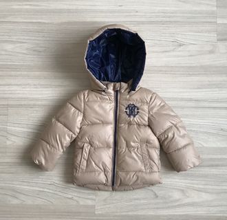 М.16104 Куртка  Roberto Cavalli бежево-синяя (74)
