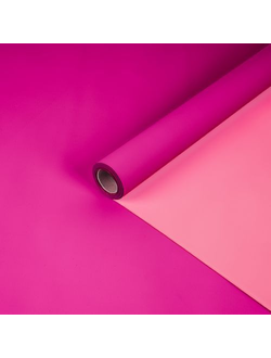 Пленка двусторонняя "Два цвета" 58см*10м Барби / Розовый ПР01/1