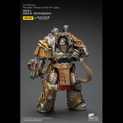 Пертурабо, примарх Железных Воинов (Warhammer Horus Heresy) - КОЛЛЕКЦИОННАЯ ФИГУРКА 1/18 Iron Warriors Perturabo, Primarch of the IVth Legion (JT01819) - JOYTOY