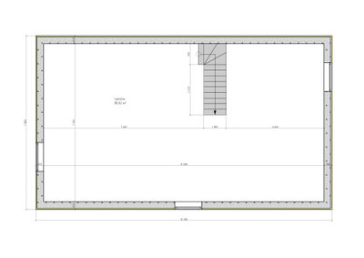 Одноэтажный дом с тремя спальнями 168.7 м² (S25)