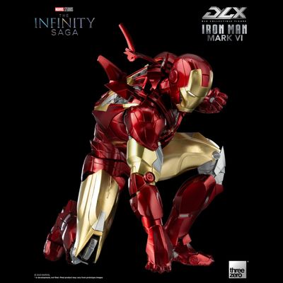 Железный Человек (Iron Man) - Коллекционная фигурка 1/12 SCALE The Infinity Saga DLX Iron Man Mark 6 (3Z05000C0) - Threezero