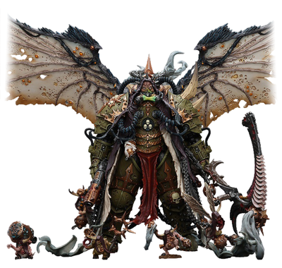 Мортарион, демонический примарх Гвардии Смерти (Warhammer 40K) - КОЛЛЕКЦИОННАЯ ФИГУРКА 1/18 Mortarion, Daemon Primarch of Nurgle (JT02564) - JOYTOY