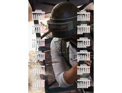 Календарь настенный PlayerUnknown’s Battlegrounds, PUBG, ПУБГ №9