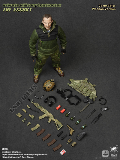 Русский наемник ФИГУРКА 1/6 scale Private Military Contractor The Escort (26034) Easy&Simple