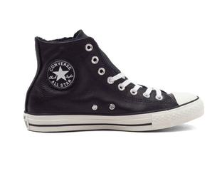 Кеды кожаные Converse Chuck Taylor All Star черные купить в Москве