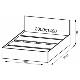 Кровать Ронда  КРР 1400.1