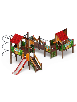 Серия «Теремок» ДИК 2.07.03-01 H=750 H=1200 игровой комплекс