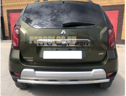 Защита заднего бампера d42 для Renault Duster (2015-2021)