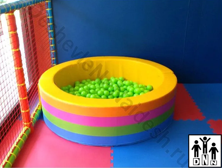 Сухой бассейн круглый Радуга