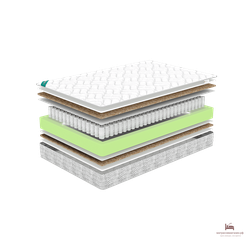 Матрас COCOS FOAM 219  Natura Vera ( Высота 19 см.Независимые пружины, Средняя жесткость)