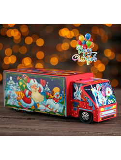 Подарочная коробка "Сладкоежка", красный, 26 х 8,7 х 8,3 см