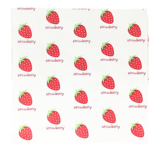 Бумага упаковочная для бенто-торта «Клубнички» 18 х 18 см, 1 лист