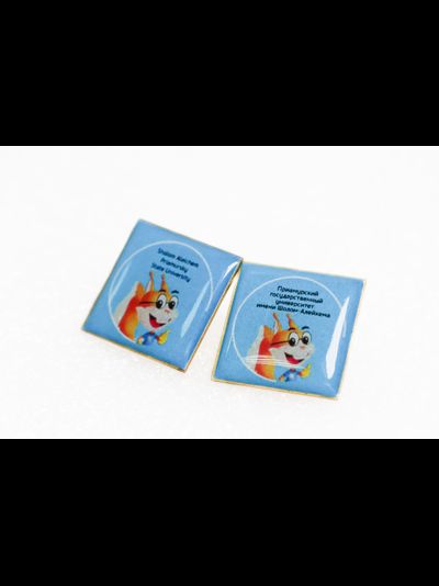 Значок цанговый металлический