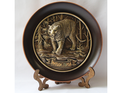 СУВЕНИРНАЯ ТАРЕЛКА ТИГР. ОПТ