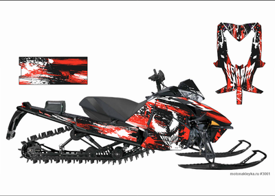 Arctic cat sno pro 153 2012-15 год №3061 черный (модификация 2)