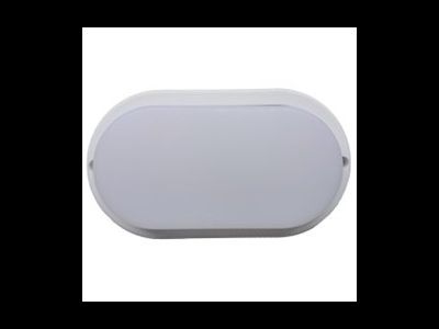 Ecola св-к ЖКХ св/д 12W 6500K 6K Овал 160x90x45 мат. бел. IP65 ДПП DPLD12ELC