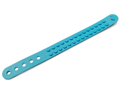 Bracelet with 2 x 14 Studs and 5 Holes, Medium Azure (66821 / 6300081)