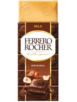 Шоколад FERRERO ROCHER  Milk молочный 90гр (16)